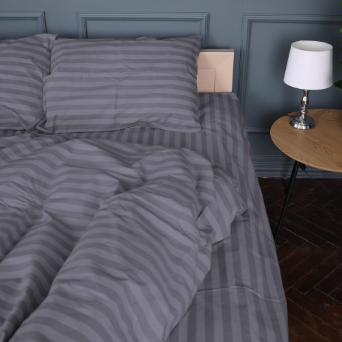 Пододеяльник Бязь 17-0601 Stripe Gray - 3