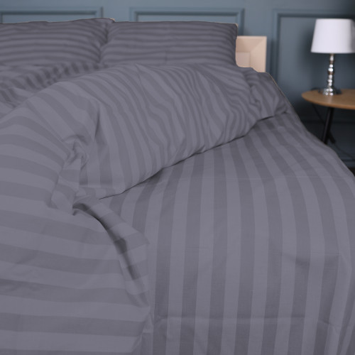 Постельное белье Бязь 17-0601 Stripe Gray - 4