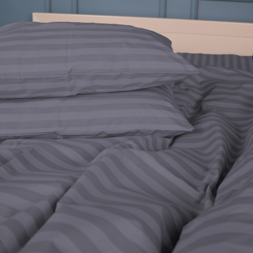 Наволочка Бязь 17-0601 Stripe Gray