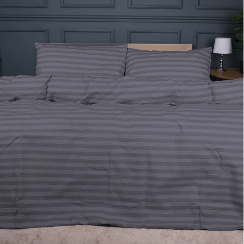 Комплект постельного белья MirSon Ranforce Elite 17-0601 Stripe Gray