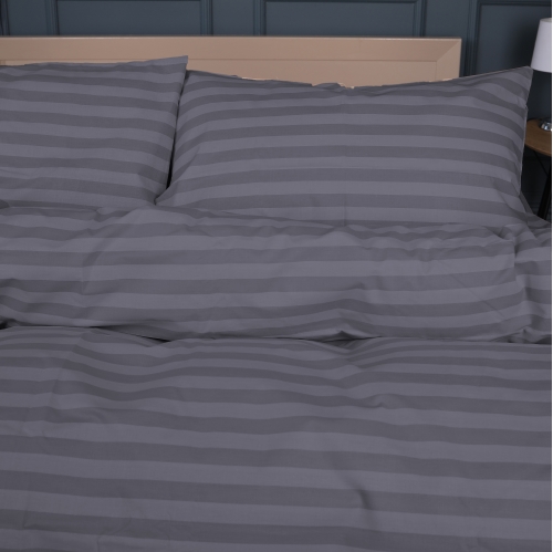 Комплект постельного белья MirSon Ranforce Elite 17-0601 Stripe Gray