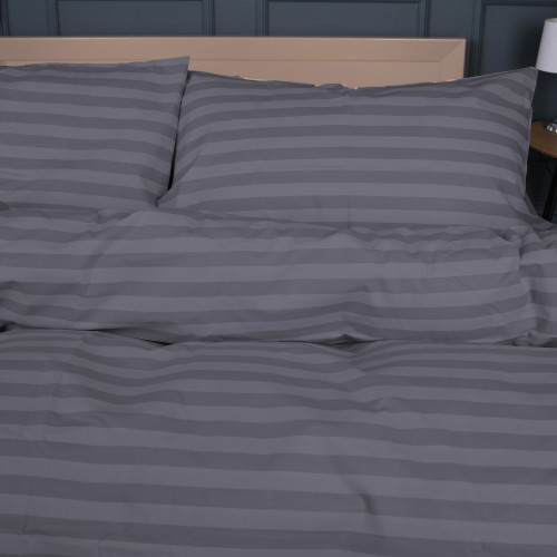 Комплект постільної білизни MirSon Ranforce Elite 17-0601 Stripe Gray - 2