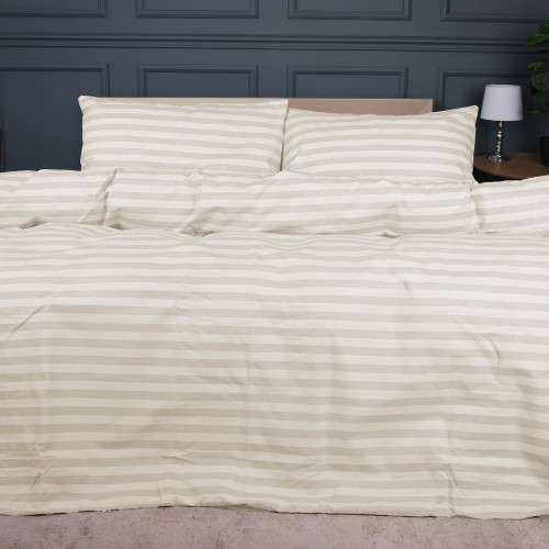 Комплект постільної білизни MirSon Ranforce Elite 17-0604 Stripe Yellow - 2