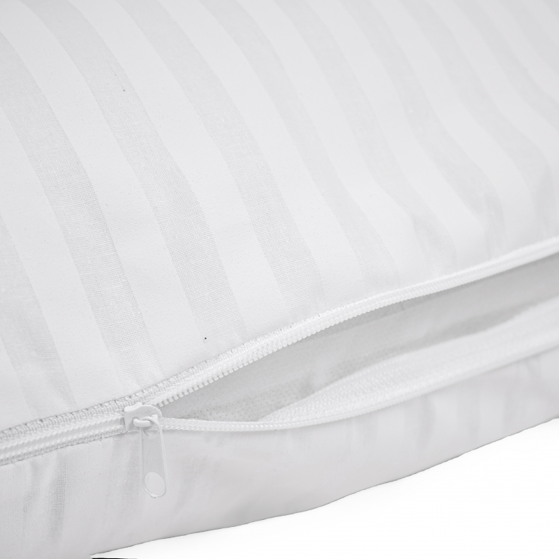 Подушка для вагітних та відпочинку Г-подібна №5003 Color Line 17-0605 Stripe White EcoSilk бязь - 6
