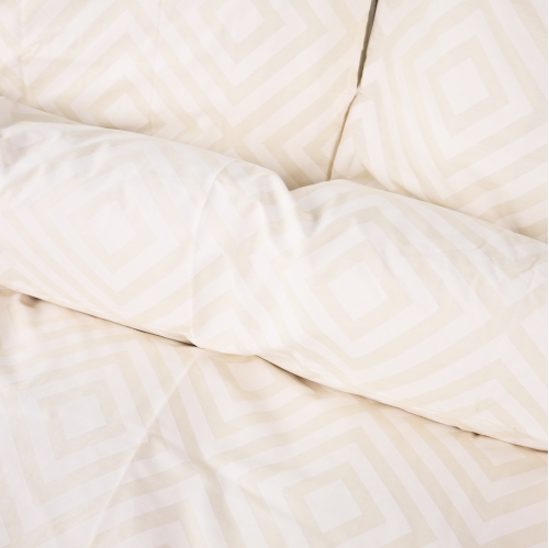 Пододеяльник MirSon Ranforce Elite 17-0623 Geometry Creamy