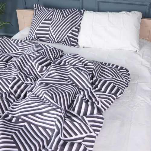 Комплект постельного белья Бязь 17-0629 Diamond Black White