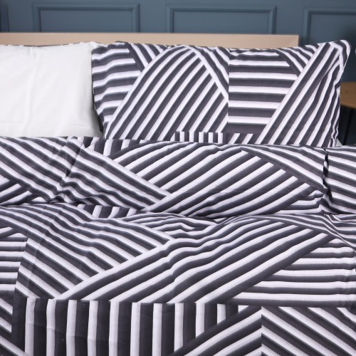 Комплект постельного белья Ranforce Elite 17-0629 Diamond Black White - 2