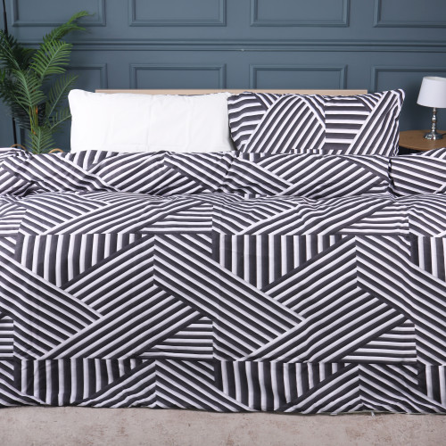 Комплект постельного белья Ranforce Elite 17-0629 Diamond Black White