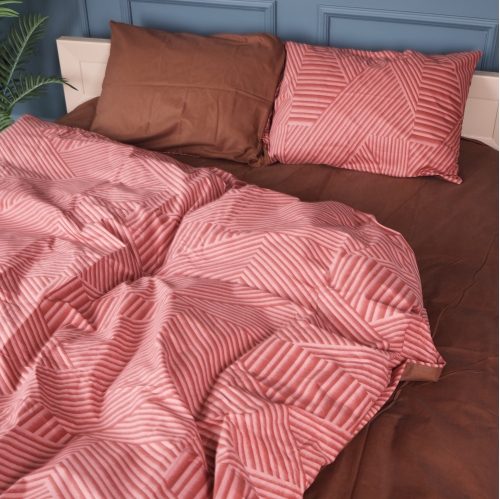 Комплект постільної білизни Бязь 17-0631 Diamond Brown
