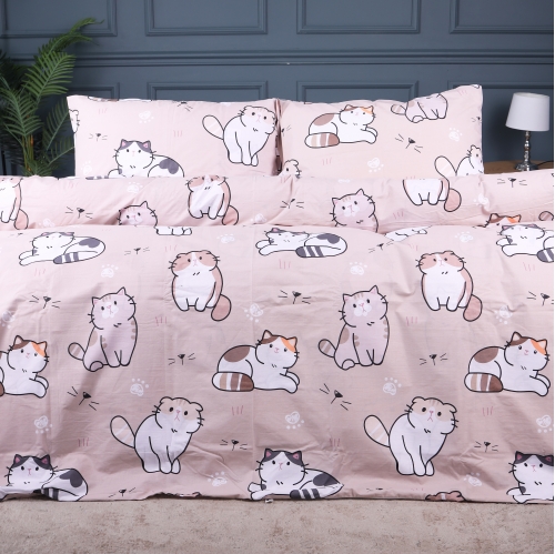 Комплект постельного белья Ranforce Elite 17-0665 Cream Kittens