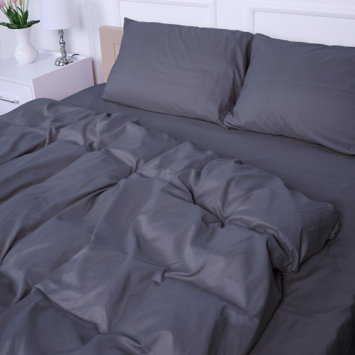 Комплект постельного белья №19-0000 Monument Mikrosatin Premium Однотонный - 2