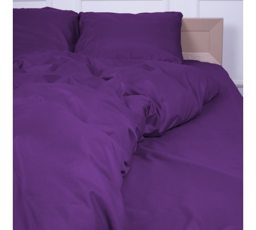 Простирадло на гумці №19-3424 Sunset Purple Mikrosatin Premium - висота 25 см (дитячі 10 см)