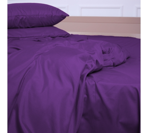 Простирадло №19-3424 Sunset Purple Mikrosatin Premium Однотонне