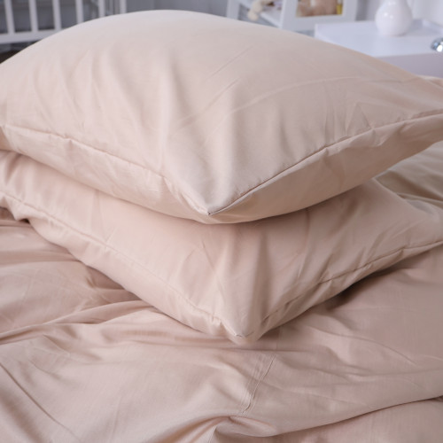 Комплект постільної білизни №15-1214 Warm Sand Microfiber Premium Однотонний - 5