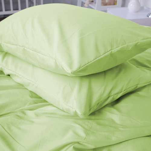 Комплект постільної білизни №12-0525 Luminary Green Microfiber Premium Однотонний - 5