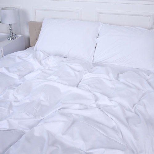 Пододеяльник №18-0000 White Mikrosatin Premium Однотонный - 2