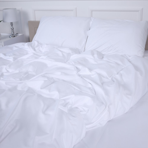  Комплект постільної білизни №18-0000 White Microfiber Premium Однотонний - 3