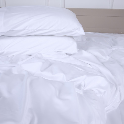  Комплект постільної білизни №18-0000 White Microfiber Premium Однотонний - 5