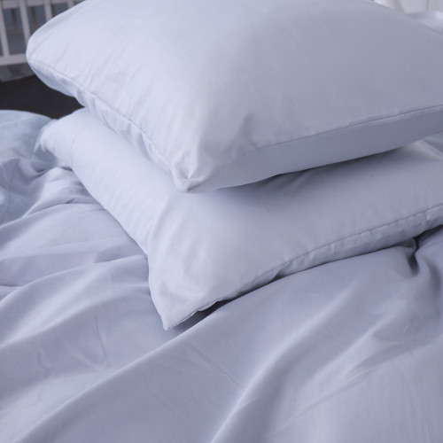 Комплект постільної білизни №14-4102 Glacier Gray Microfiber Premium Однотонний - 5