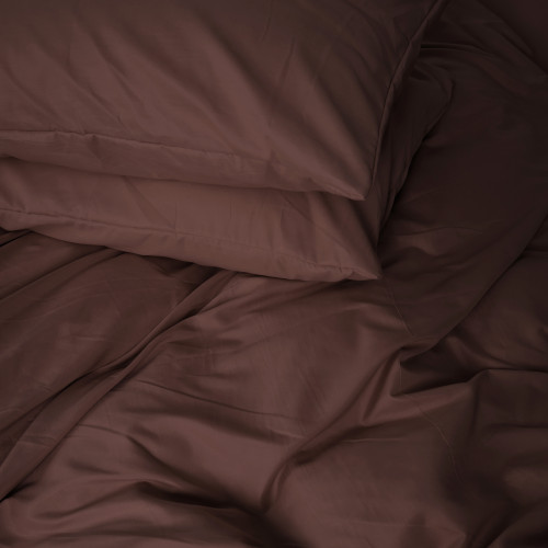 Комплект постельного белья №19-1230 Friar Brown Microfiber Premium Однотонный - 5