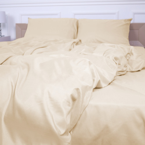 Комплект постільної білизни №11-0103 Egret Microfiber Premium Однотонний - 4