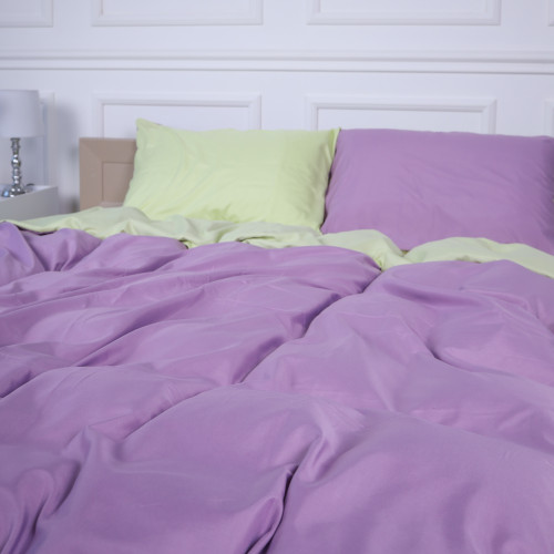 Комплект постельного белья Viguera (12-0525 + 16-3310) Mikrosatin Premium Двухсторонний - 2