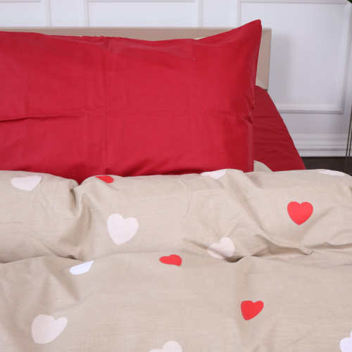 Комплект постельного белья Ranforce Elite 17-4750 Multicolored hearts - 2