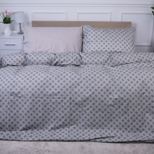 Комплект постільної білизни Ranforce Elite 17-4740 Rhombuses