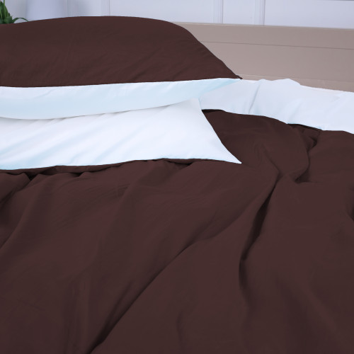 Комплект постільної білизни Oliana (18-0000 + 19-1230) Microfiber Premium Двусторонній - 4