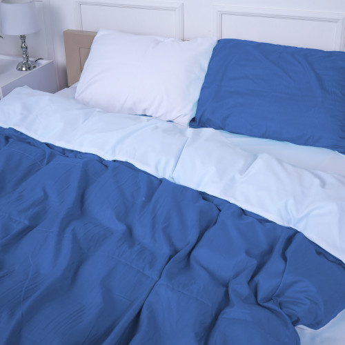 Комплект постельного белья Intriago (18-0000 + 18-4039) Mikrosatin Premium Двухсторонний - 2