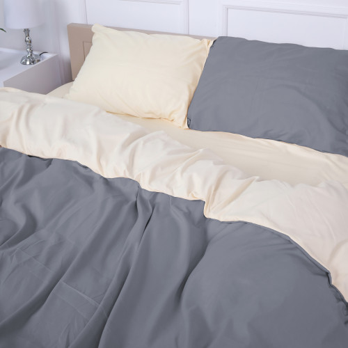 Комплект постельного белья Cambarco (12-0712 + 19-0000) Mikrosatin Premium Двухсторонний - 2