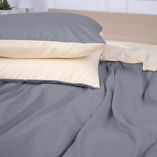 Комплект постільної білизни Cambarco (12-0712 + 19-0000) Microfiber Premium Двусторонній - 4