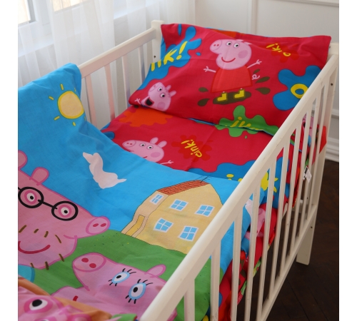 Підковдра дитяча Бязь Kids Time 17-0507 Peppa