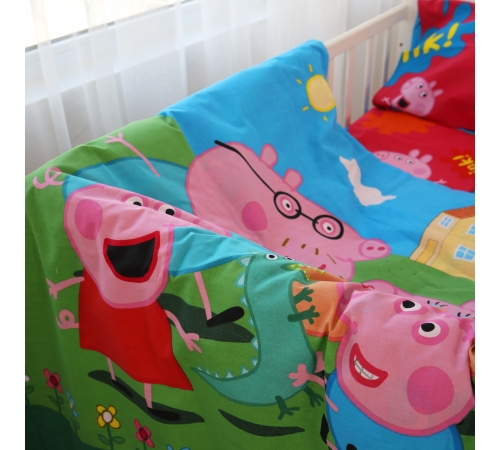 Підковдра дитяча Бязь Kids Time 17-0507 Peppa