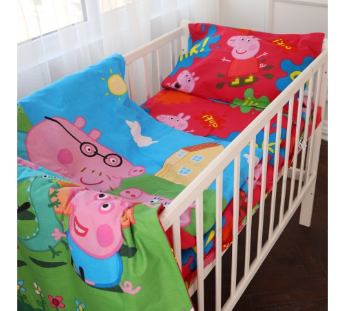 Простирадло дитяче Бязь Kids Time 17-0507 Peppa