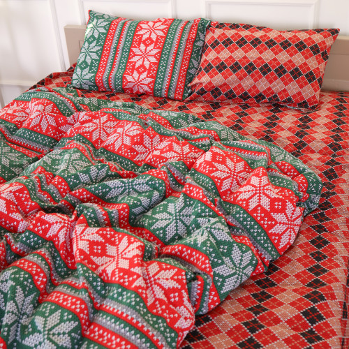 Комплект постільної білизни Бязь 17-0659 Christmas