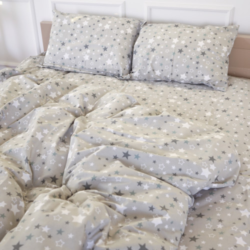 Комплект постільної білизни Бязь 17-0660 Gray sky