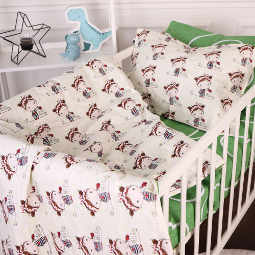 Пододеяльник Бязь 20-0031 Ladybug
