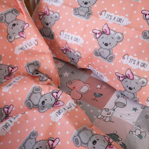 Комплект постільної білизни Бязь 20-0028 Little girl Teddy - 4