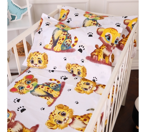 Простынь на резинке (бязь) Kids Time 20-0034 King Tiger - высота 10 см