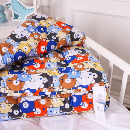 Одеяло антиаллергенное Kids Time 20-0032 Colored bears бязь (зимнее) - 2