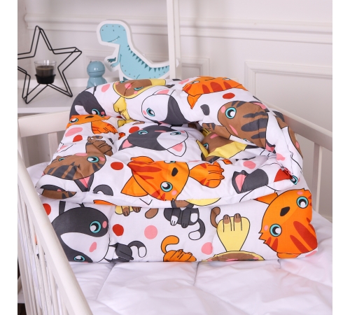 Ковдра антиалергенна зима Kids Time 20-0035 Colored kittens (EcoSilk)