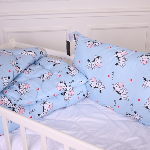 Набор антиаллергенный зима Kids Time 20-0037 Cute blue zebra (EcoSilk)