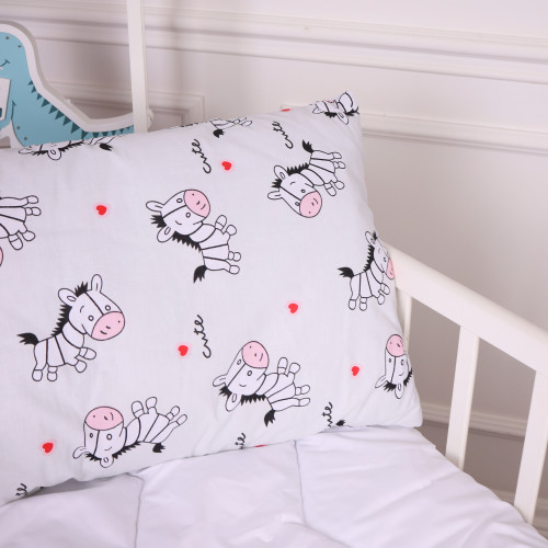 Подушка антиаллергенная Kids Time 20-0040 Cute white zebra хлопок бязь