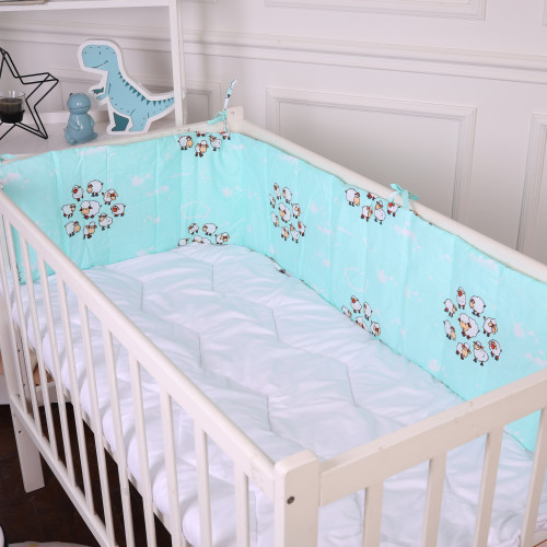 Сплошной борт в кроватку Kids Time 20-0030 Lambs