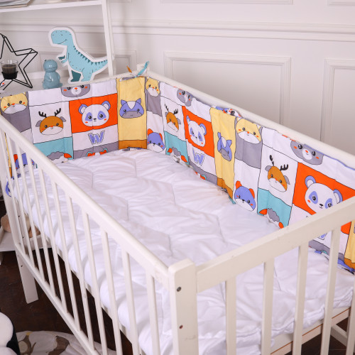 Сплошной борт в кроватку Kids Time 20-0039 Zoo alphabet