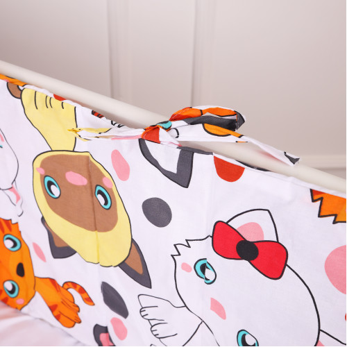 Сплошной борт в кроватку Kids Time 20-0035 Colored kittens - 2