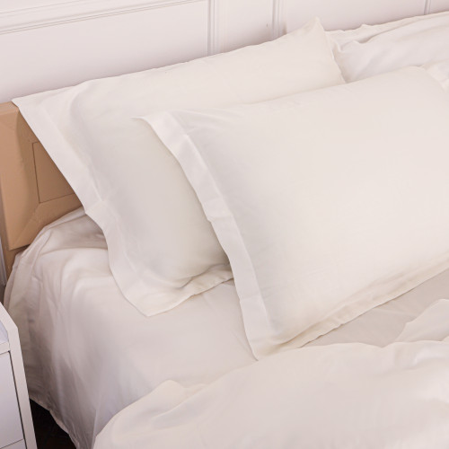 Комплект постільної білизни Tencel №01 White - 4