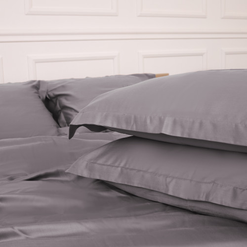 Комплект постільної білизни Tencel №06 Gray - 4