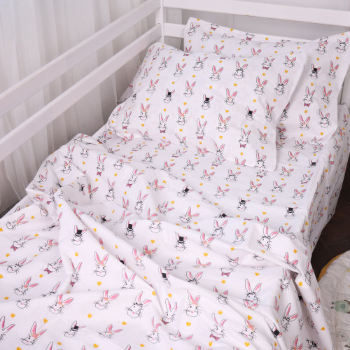 Комплект постельного белья Бязь 17-0529 Bunnies white - 2